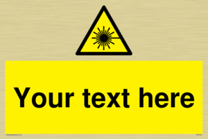 Custom Laser Hazard Sign