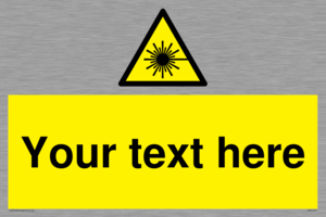 Custom Laser Hazard Sign