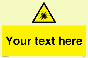 Custom Laser Hazard Sign