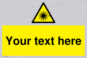 Custom Laser Hazard Sign