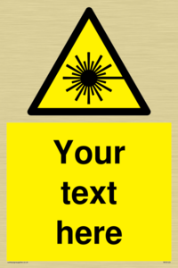 Custom Laser Hazard Sign