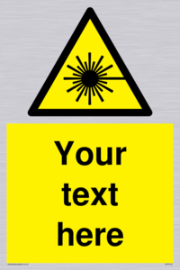 Custom Laser Hazard Sign