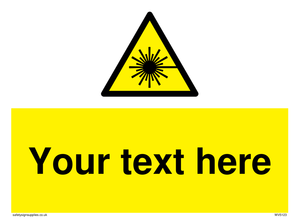 Custom Laser Hazard Sign