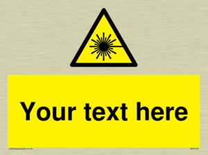 Custom Laser Hazard Sign