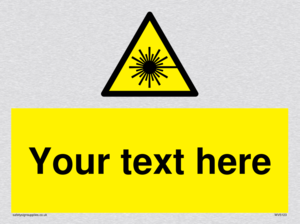 Custom Laser Hazard Sign