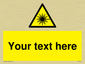 Custom Laser Hazard Sign