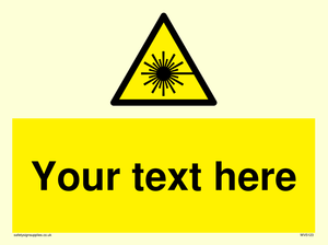 Custom Laser Hazard Sign