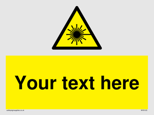 Custom Laser Hazard Sign