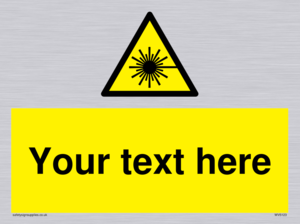 Custom Laser Hazard Sign