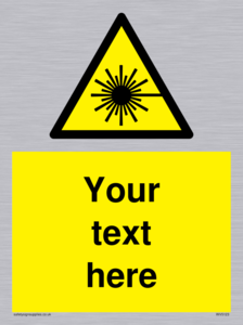 Custom Laser Hazard Sign