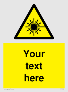 Custom Laser Hazard Sign