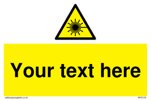 Custom Laser Hazard Sign
