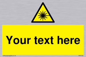 Custom Laser Hazard Sign