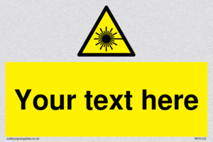Custom Laser Hazard Sign