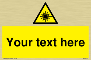 Custom Laser Hazard Sign