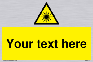 Custom Laser Hazard Sign