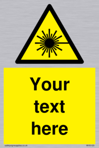 Custom Laser Hazard Sign