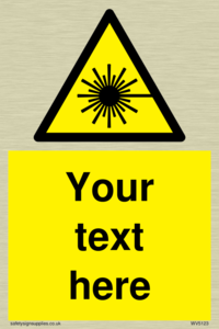 Custom Laser Hazard Sign