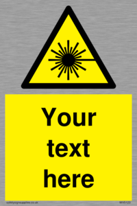 Custom Laser Hazard Sign