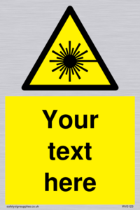 Custom Laser Hazard Sign