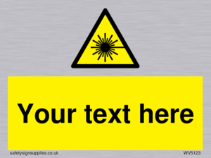 Custom Laser Hazard Sign