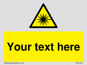 Custom Laser Hazard Sign