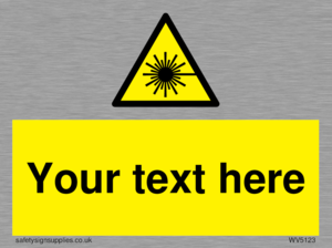 Custom Laser Hazard Sign