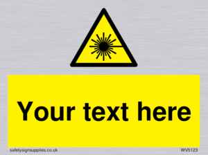 Custom Laser Hazard Sign