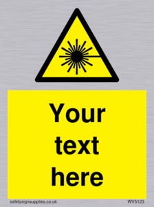 Custom Laser Hazard Sign