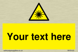Custom Laser Hazard Sign