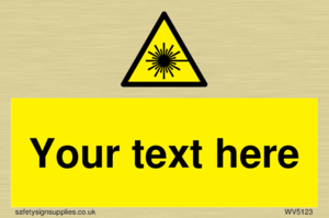 Custom Laser Hazard Sign