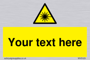 Custom Laser Hazard Sign