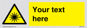 Custom Laser Hazard Sign