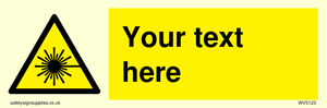 Custom Laser Hazard Sign