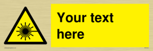Custom Laser Hazard Sign