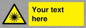 Custom Laser Hazard Sign