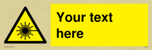 Custom Laser Hazard Sign