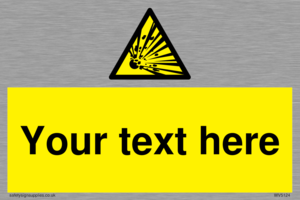 Custom Explosive Material Sign