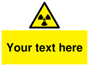 Custom Radioactive Material Sign