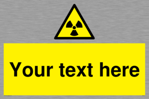 Custom Radioactive Material Sign