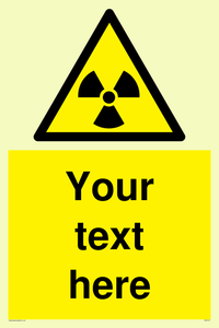 Custom Radioactive Material Sign