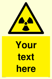 Custom Radioactive Material Sign