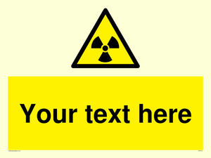 Custom Radioactive Material Sign