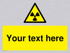 Custom Radioactive Material Sign