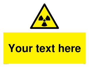 Custom Radioactive Material Sign