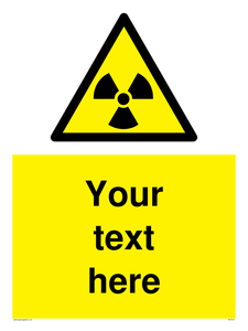 Custom Radioactive Material Sign