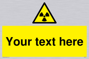 Custom Radioactive Material Sign