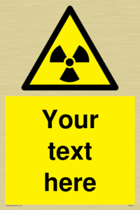 Custom Radioactive Material Sign