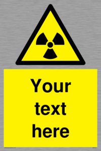 Custom Radioactive Material Sign