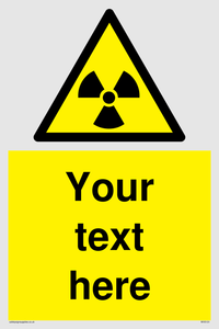 Custom Radioactive Material Sign
